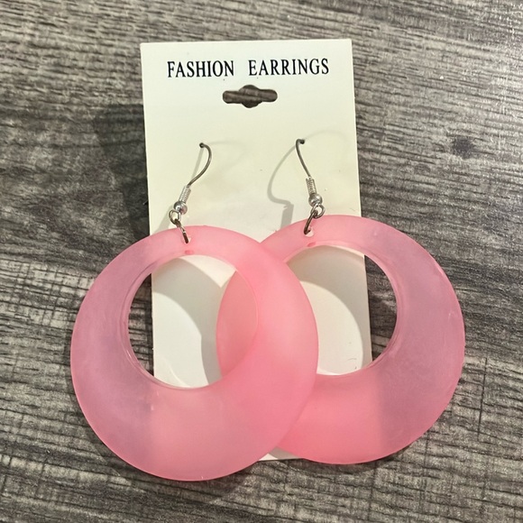Jewelry | Matte Finish Pink Loops | Poshmark
